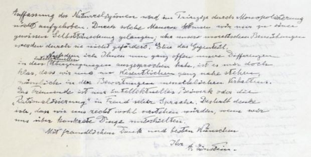 Scrisoarea istorica a lui Einstein catre Dumnezeu a fost scoasa la licitatie. Pretul de pornire, 3 mil dolari