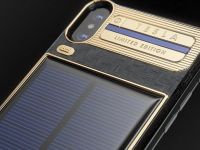 Cat costa iPhone X Tesla, telefonul de lux placat cu aur si dotat cu panou solar