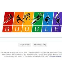 CARTA JOCURILOR OLIMPICE. GOOGLE militeaza pentru drepturile persoanelor gay printr-un DOODLE dedicat Jocurilor Olimpice, vizibil si in Rusia